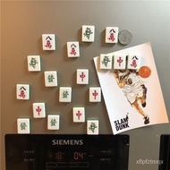 ZZNational Trendy Style Mahjong Makes a Fortune, Chinese Chicken 80000 Resin Refrigerator Magnet Fun Decoration Message