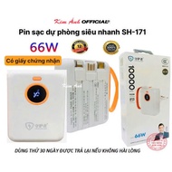 Pin sạc dự phòng 66W sạc siêu nhanh  SH-171 dung lượng 10000mAh sạc nhanh hai chiều tiêu chuẩn 3C qu