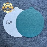 Round sandpaper with glue base, blue-rough film 5" (125mm) singing level P40-P600