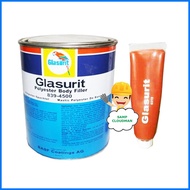 ❈ ∷ ┴ Glasurit Polyester Body Filler with Harderner 1 Liter Masilya for Wood Metal Automotive