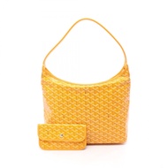 【二手】Goyard GOYARD Hobo包，黃色，PVC塗層帆布，皮革，女款，未使用