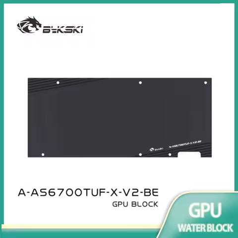 Bykski GPU Water Block for ASUS ROG STRIX Radeon RX 6750 XT O12G Card / Copper Cooling Radiator RGB 