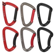 blesiya Auto Locking Carabiner Clip High Strength D Shape Buckle Keyring for Outdoor Safety Rope Acc
