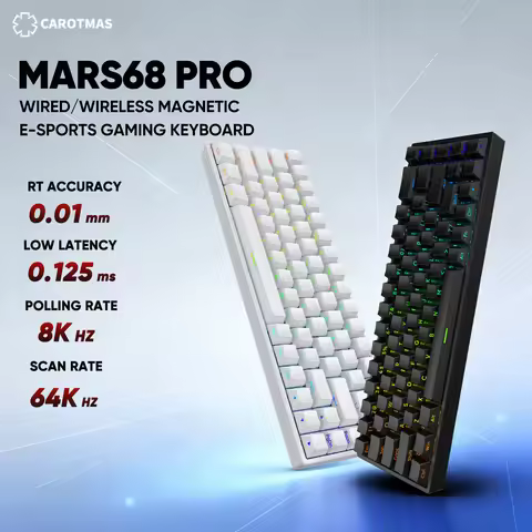 IROK Carotmas Mars68 Pro Mars 68 Gaming Wireless Magnetic Mechanical Keyboard RT 0.01mm 8K 0.125ms B