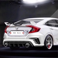 CIVIC FC BUMPER FRONT & REAR + SPOILER + SKIRT 450 TYPER MUGEN