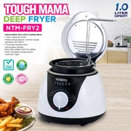 Tough Mama NTM-FRY2 Electric Deep Fryer 1L Bowl Removable Basket with Adjustable Temp