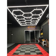 HEXAGON LED LIGHTING CAR BEAUTY HONEYCOMB LAMP PATTERN LED CAR WASH DECO CAR DETAILING TINTED CEILIN