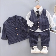 SPP-Boys' suit Boys' suit-LONG SUIT Children's BLAZER 4 IN 1 Boys' Tuxedo JAYDEN Formal Party Wear f