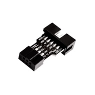 10 Pin to 6 Pin Adapter Board for AVRISP MKII USBASP STK500