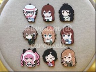 **全12種** MOVIC 命運石之門 STEINS GATE **PVC 橡膠 掛件 軟膠吊飾** 動漫 匙扣 立牌 景品 杯墊 ANIME KEYCHAIN RUBBER MASCOT 扭蛋 轉