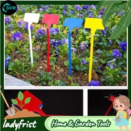 GVB LDF10pcs 9*4.5cm Plastic Plant Pot Markers Garden Nursery Stake T-type Tags Labels