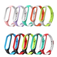 XiaoMi Mi Band 7 6 5 4 3 Strap Colourful Silicone Strap for MiBand 4 MiBand4 Mi Band 3 or Mi Band7 B