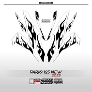 HONDA VARIO 125 NEW 5 FIRE TRIBAL FIRE MOTIF STRIPING HOTWHELLS/ 2022/ 2023/ CBS - ISS/ STRIPE/ STIC