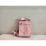 <905>Kipling k17291 กระเป๋าสะพายไหล่ สะพายข้าง พาสปอร์ต ขนาดเล็ก สีชมพู