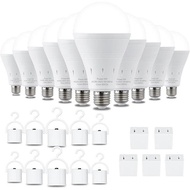 DEBAOBULB Rechargeable Emergency Light Bulbs  Battery Powered LED Light Bulb 6000K Daylight E26 120 