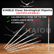 KIMBLE Serological Pipette Sterile Plastic 10ml Pump Pipette Pump