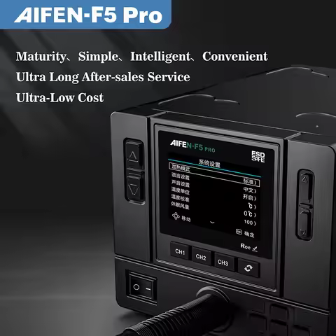 AIFEN F5PRO 1000W Hot Air Rework Station Industrial-Grade Hot AirAI Gun Electronics Soldering Statio