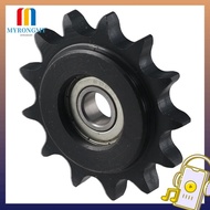 MYRONGMY Chain Idler Sprocket, 10mm Bore 1/2" Pitch 13 Tooth Convex Idler Gear, Durable C45 Carbon S
