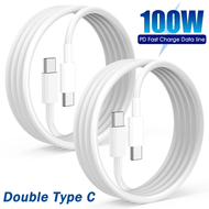 PD สายชาร์จแบบเร็วโทรศัพท์มือถือ100W USB C ถึง USB C แล็ปท็อปชาร์จสายไฟสำหรับ Huawei Xiaomi Samsung สายข้อมูล Mackbook iPad Type C