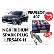 PEUGEOT 407 NGK IRIDIUM SPARK PLUG LFR5AIX-11 4PCS