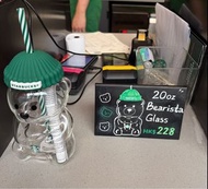 Starbucks Bearista 20oz 玻璃杯