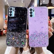 Sequins Case เคส OPPO Reno6 Reno5 Pro Reno6 Z 5G เคสโทรศัพท Colorful Clear Glitter Starry Sky Phone Case Soft Cover OPPO Reno 6 Reno5 Pro Z 5G