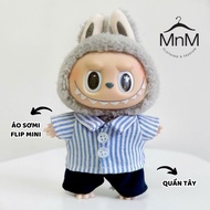 [Ho Chi Minh Express] - Labubu Clothing 17cm Striped Shirt & Trousers