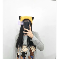 HANDMADE PIKACHU BEANIE CAT HAT/PIKACHU POKEMON CAT HAT/CAT HAT BEANIE/ HAT CUTE HAT VIRAL/ KOREAN F