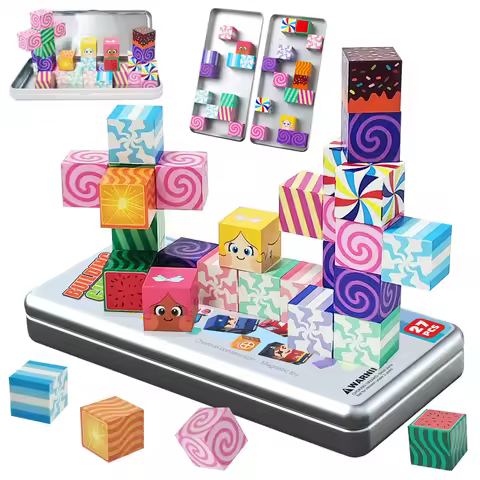 27PCS Magnetic Building Blocks, Magnetic Tiles Building Blocks for Boys & Girls, Magnetic Tiles, Mag