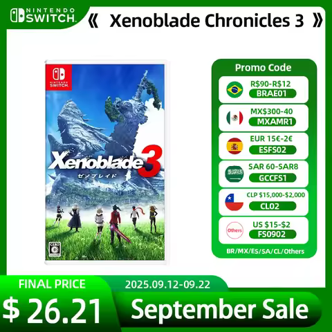 Nintendo Switch Game Deals - Xenoblade Chronicles 3-Games Cartridge Physical Card Role-Playing Suppo