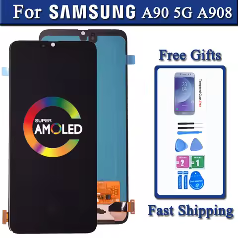 Display For Samsung Galaxy A90 5G LCD Display Touch Screen Digitizer Assembly Super AMOLED For A90 5