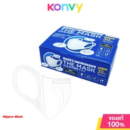 Nippon Mask The Mask 3D Non-Woven Mask 30P #White [30pcs] นิปปอน มาสก์ หน้ากากอนามัยทรง 3D ป้องกัน PM 2.5 ละอองเกสรดอกไม้ และการแพร่กระจายของเชื้อโรค