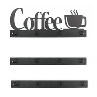 3Pcs Wall Mount Mug Wall Rack Coffee Cup Holder with Heavy Duty Hooks Easy to Install Rustproof Tea 