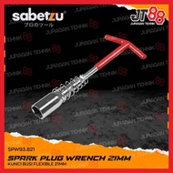Sabetzu Spark Plug Wrench 16mm 21mm Flexible Spark Plug Socket for Car Motorcycles