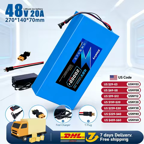 Aleaivy 48V 20Ah 16Ah 10Ah Electric Bike Lithium Battery Pack 48v Li-ion Ebike Battery for Bicycle S