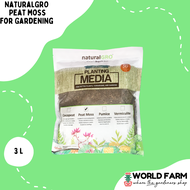 NaturalGRO Peat Moss for Gardening 3L