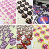 Sticker Printing Service *NO CUSTOM DESIGN SERVICE*