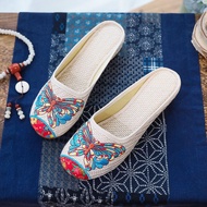 Cloth Shoes - Embroidered Retro Design for Women | Home Wear