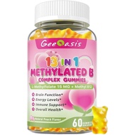 L-methylfolate for Kids Gummies, Methylated B Complex Chewable Supplement for Women, with Methylated