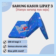 Sarung Kasur Lipat 3 Resleting Inoac Tebal 15cm dan 20cm Sarung Kasur Lipat 3 (SARUNG LIPAT 3 )