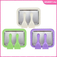 [DilidilidaMY] Yogurt Maker Pan Rolled Ice Cream Maker Tray Ice Cream Roll Maker Machine Instant Gel