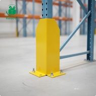 [Kesoto] Rack Guard Foot Bolt-down Warehouse Rack Guard with Mounting Base Warehouse Corner Protecto