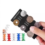 Coin Holder Japanese Plastic Coin Sorting Coin Purse ABSPlastic Coin Clip Portable Coin Purse