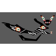 PCX 160 MOTORCYCLE STRIPING TRANSPARENT ARAI BARONG DESIGN