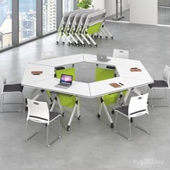 Desk Movable Conference Table Foldable Classroom Desk Long Table Conference Room Training Table Comm