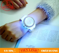 [HCM]Đồng hồ cặp đôi nam nữ Geneva G06 thời trang dây cao su cao cấp có phát sáng Led 7 màu vào ban 