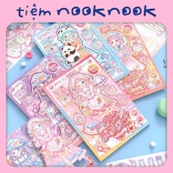 DOLL REPLACEMENT STICKER - 18 pages, doll dress STICKER game, paper princess