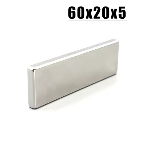 60*20*5mm Magnet 1-20pcs N35 NdFeB Permanent Magnetic Imanes Neodymium Magnet Fridge Magnets 60x20x5
