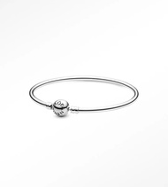 สินค้าใหม่แท้ จัดส่งรวดเร็ว pandora Moments Bangle หญิง สร้อยข้อมือ Sterling silver