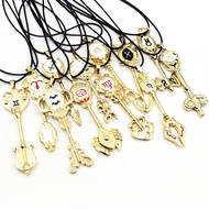 12 Styles Anime Fairy Tail necklace Lucy Zodiac Star Leather Chain Choker Twelve Constellation anime